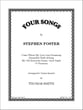 Four Songs by Stephen Foster Guitar and Fretted sheet music cover